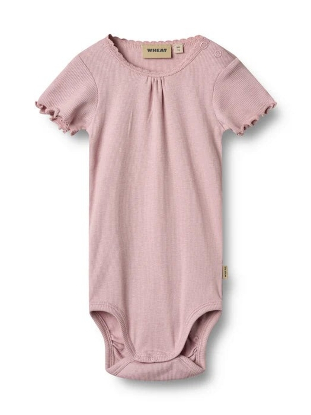Wheat Ribbed Lace Bodysuit